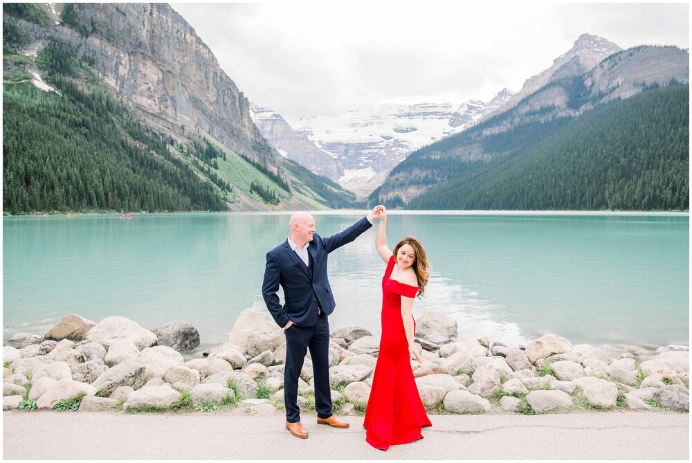 Engagement photos at Lake Louise
