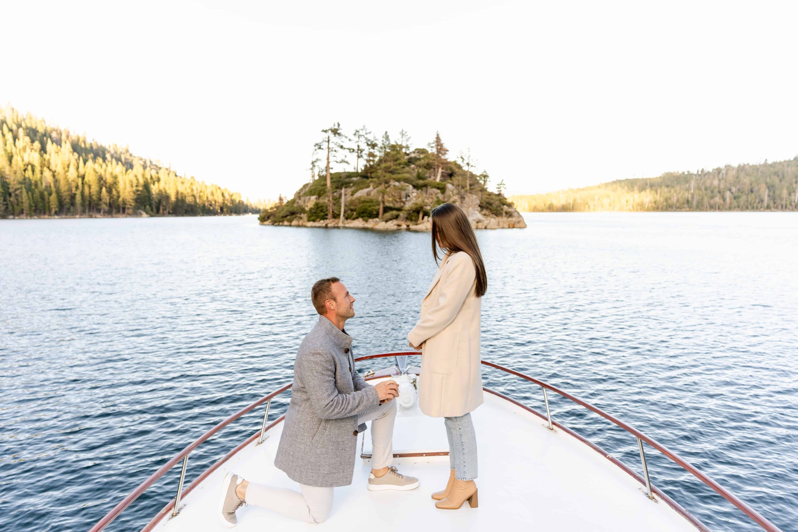 proposal on boat in south lake tahoe